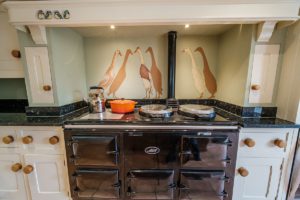 4 oven AGA in the kitchen
