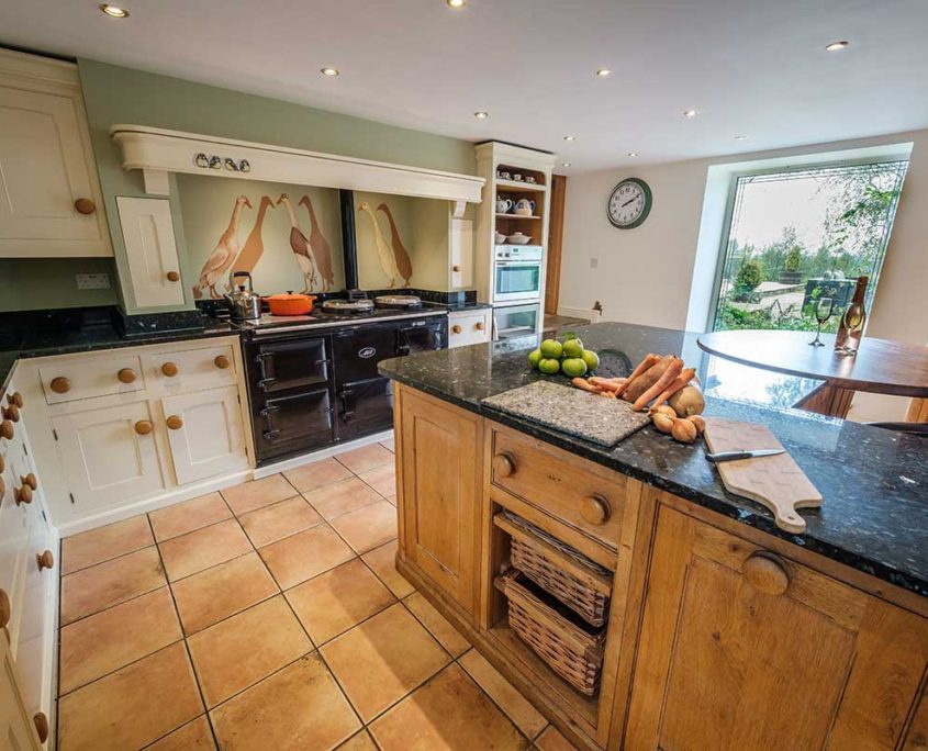 Beautiful Mark Wilkinson kitchen with fantastic views to the coast